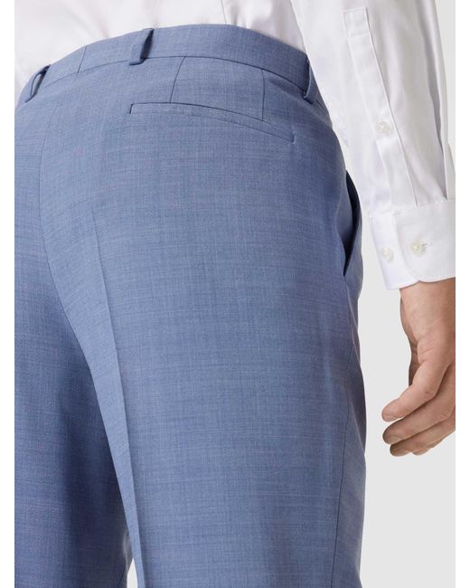 Boss Pantalon Met Persplooien in het Blue voor heren