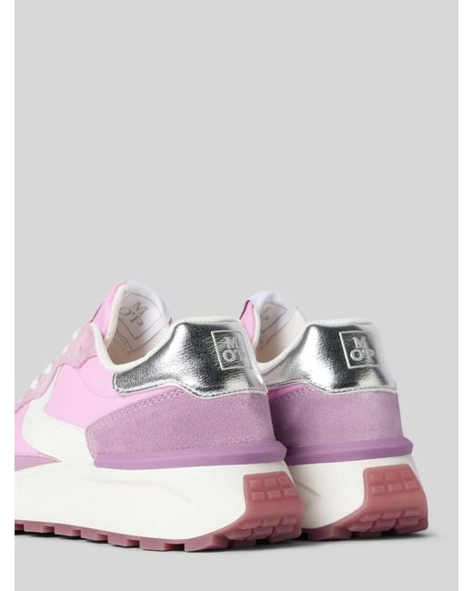 Marc O' Polo Sneakers Met Labelpatch in het Pink