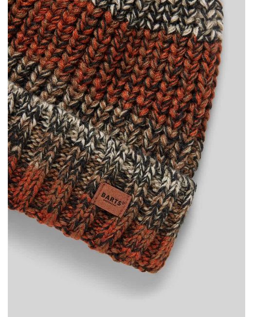 Barts Mütze mit Label-Detail Modell 'AKOTAN' in Brown für Herren