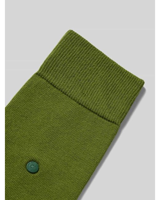 Burlington Socken mit Label-Schriftzug Modell 'Lord' in Green für Herren