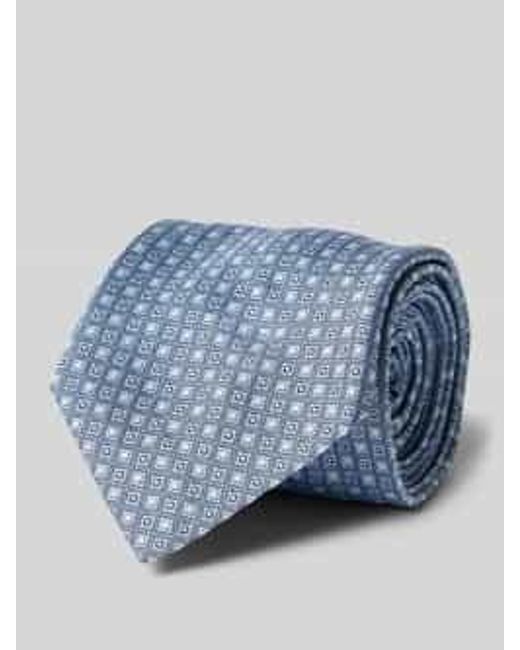 Boss Stropdas Met All-over Look (6 Cm) in het Blue voor heren