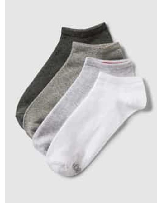 S.oliver Sneakersokken Met Labelprint in het Gray