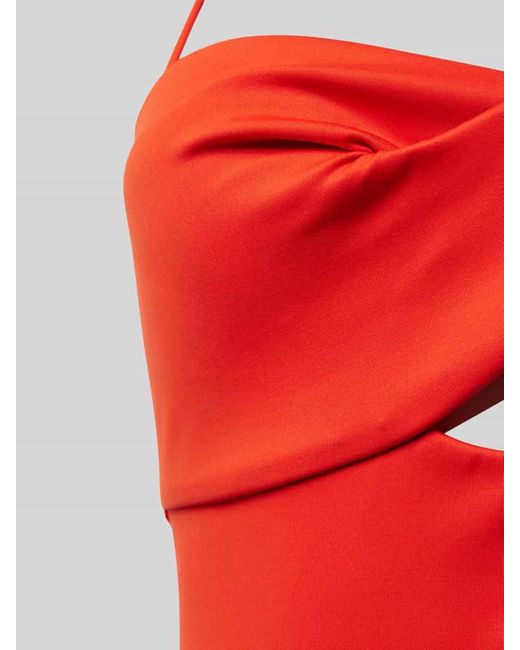 Calvin Klein Red Badeanzug mit Neckholder
