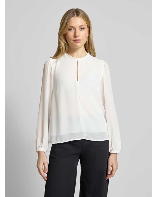 Rinascimento White Bluse mit Rundhalsausschnitt