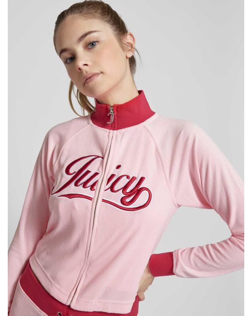 Juicy Couture Kort Sweatjack Met Steekzakken in het Pink