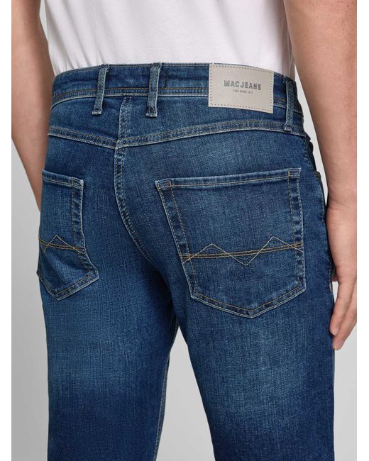 M·a·c Regular Fit Jeans in het Blue voor heren