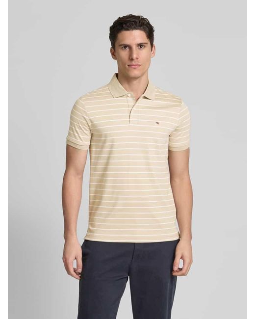 Tommy Hilfiger Regular Fit Poloshirt aus reiner Baumwolle in Natural für Herren