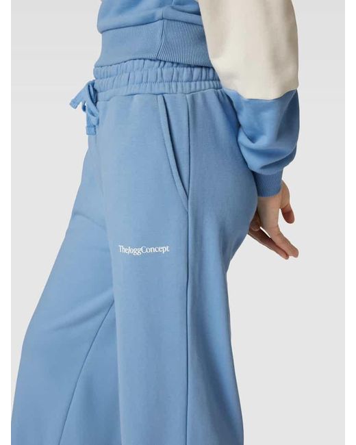 TheJoggConcept Sweatpants mit elastischem Bund Modell 'SAKI' in Blue für Herren