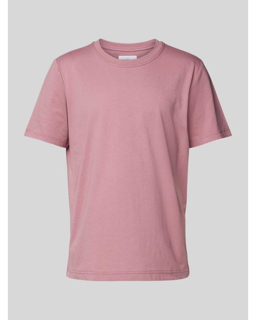 Baldessarini T-Shirt Met Labelprint in het Pink voor heren