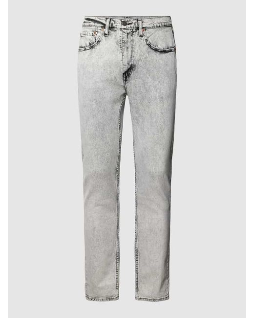 Levi's Slim Fit Jeans im Used Look in Gray für Herren