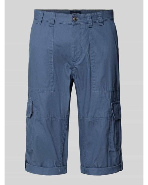 Christian Berg Men Bermudas mit Cargotaschen in Blue für Herren