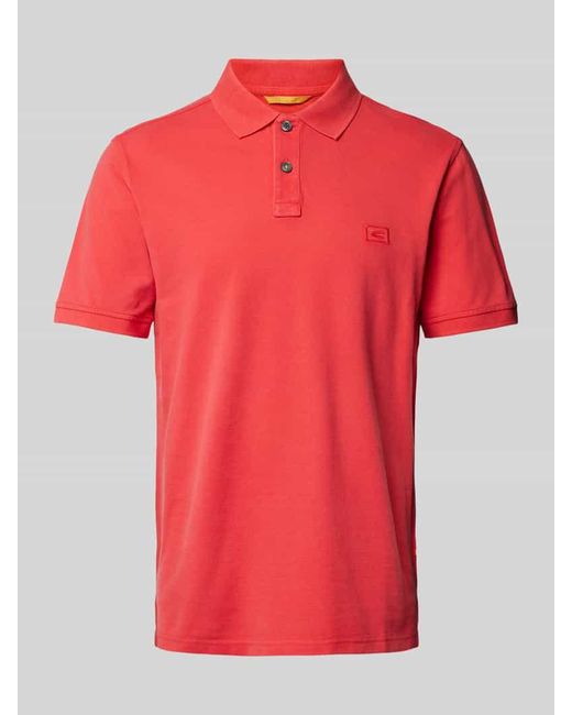 Camel Active Regular Fit Poloshirt Mit Logo-Stitching in Red für Herren