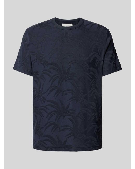 Tom Tailor T-Shirt mit Allover-Muster in Blue für Herren
