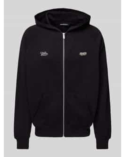 PEGADOR Oversized Sweatjack Met Labelprint in het Blue voor heren
