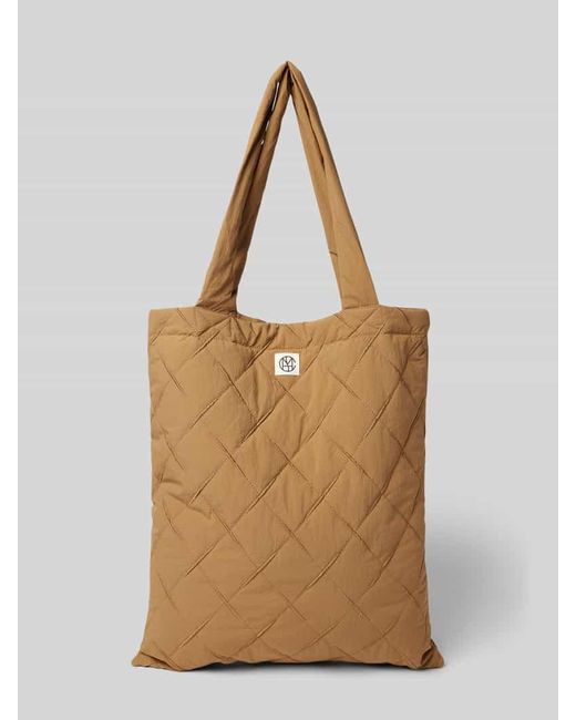 MSCH Copenhagen Natural Tote Bag mit Label-Detail Modell 'SASJA'