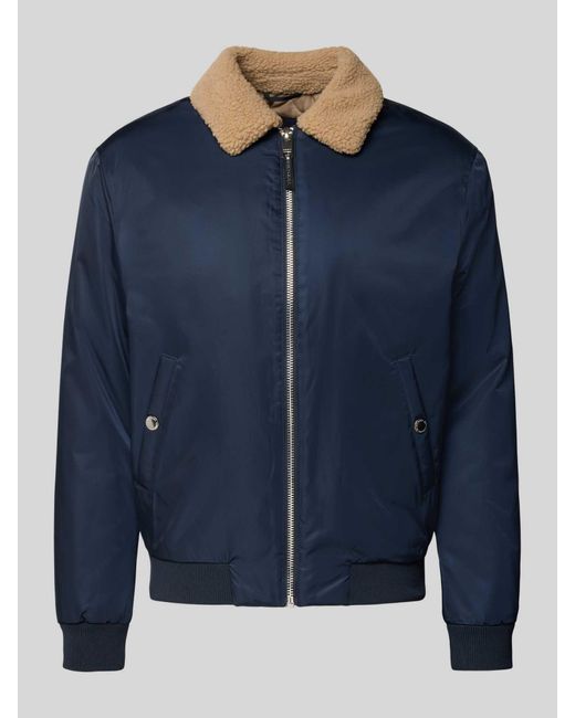 Mcneal Regular Fit Jack Met Platte Kraag in het Blue voor heren