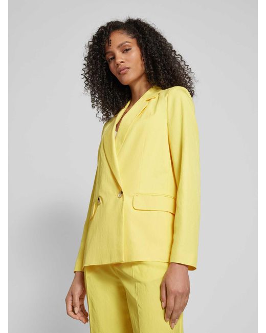 Ouí Blazer Met Klepzakken in het Yellow