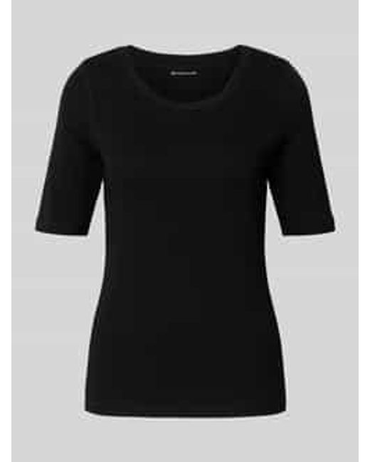 Tom Tailor Regular Fit T-Shirt Van Katoenmix in het Black