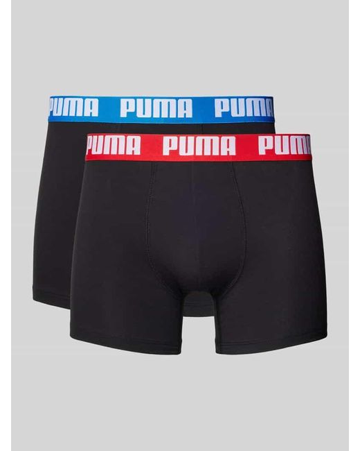 PUMA Trunks mit Label-Detail im 2er-Pack in Blue für Herren