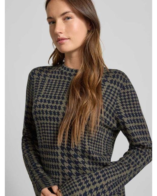 christian berg Black Strickpullover mit Rundhalsausschnitt