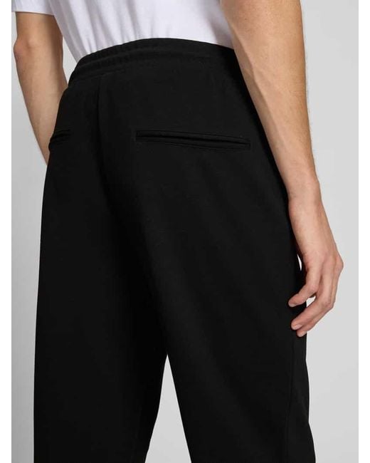 Only & Sons Relaxed Fit Jogpants mit leichtem Strukturmuster Modell 'NEWKODYL' in Black für Herren