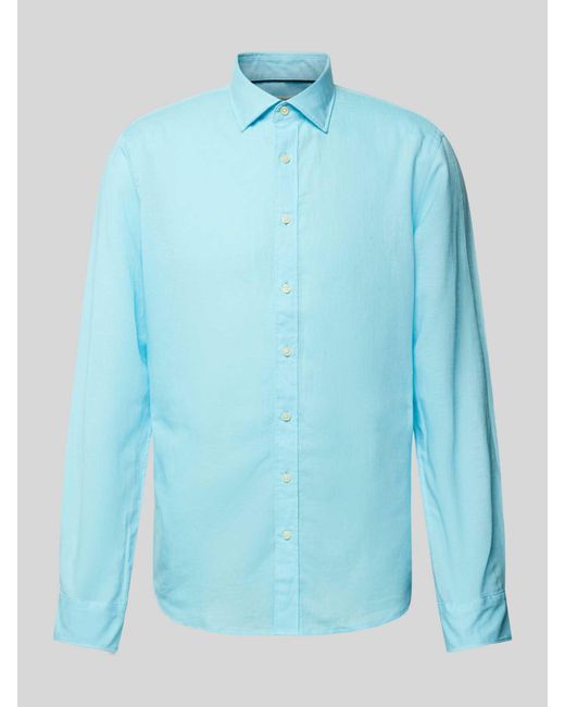 Jake*s Slim Fit Business-Hemd mit Kentkragen in Blue für Herren