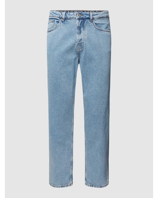 Solid Jeans Met Contrastnaden in het Blue voor heren