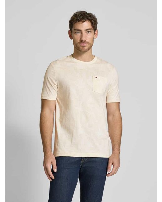 Tommy Hilfiger Regular Fit T-Shirt aus reiner Baumwolle in Natural für Herren