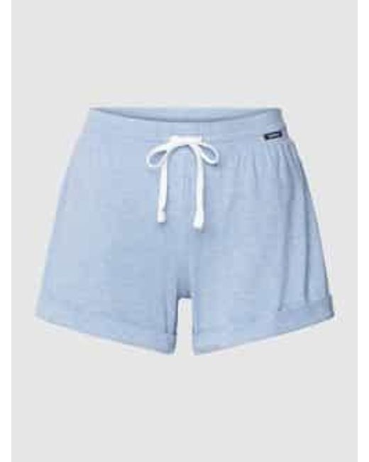 SKINY Korte Pyjamabroek Met Tunnelkoord, Model 'Night in het Blue
