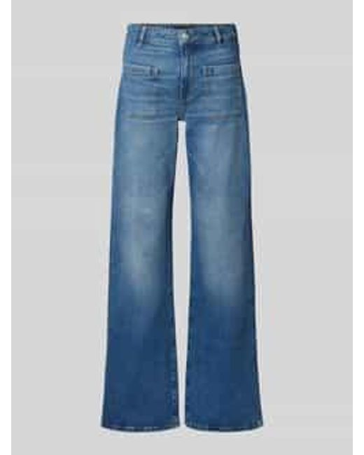 Joop! Flared Jeans Met Opgestikte Zakken, Model 'Emilia' in het Blue