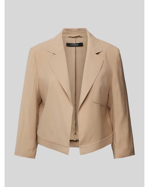Comma, Blazer Met Borstzak in het Natural