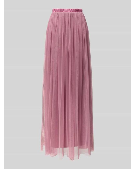 LACE & BEADS Pink Cocktailrock mit elastischem Bund