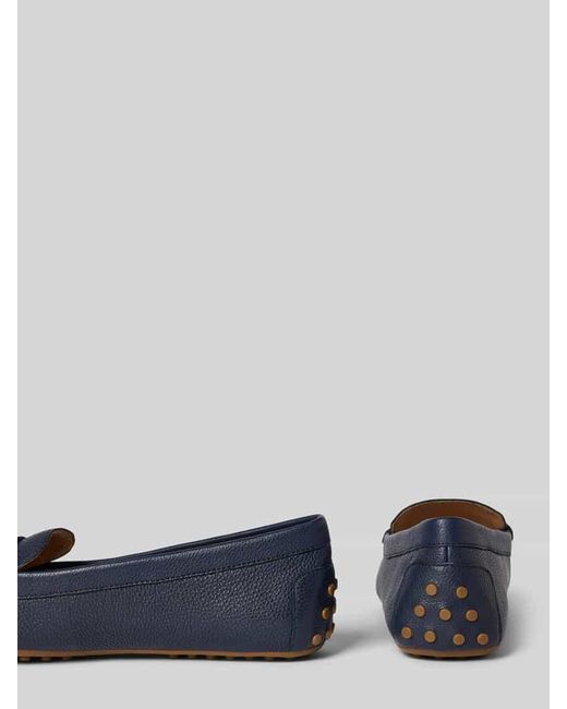 Ralph Lauren Blue Loafer mit Logo-Applikation Modell 'BARNSBURY'