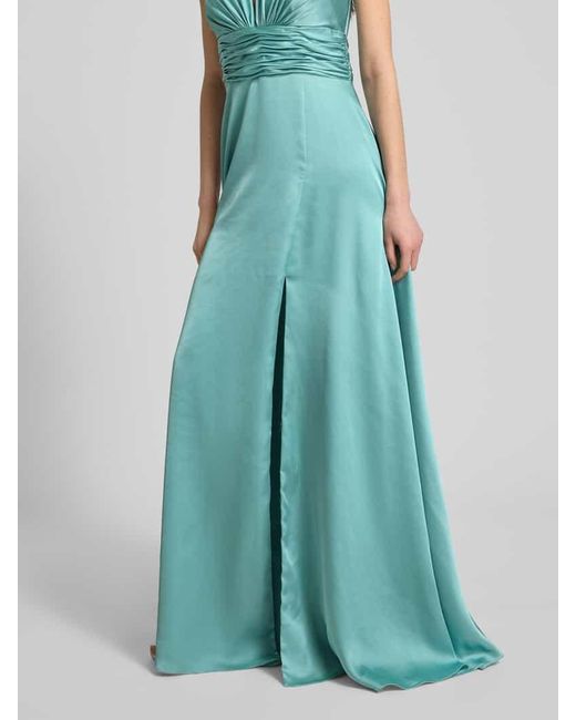 Luxuar Blue Abendkleid Mit Neckholder