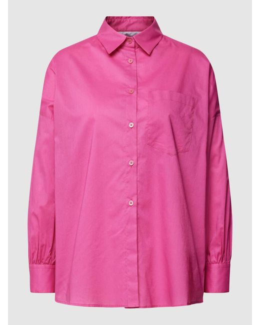 The Mercer N.Y. Blouse Met Overhemdkraag in het Pink