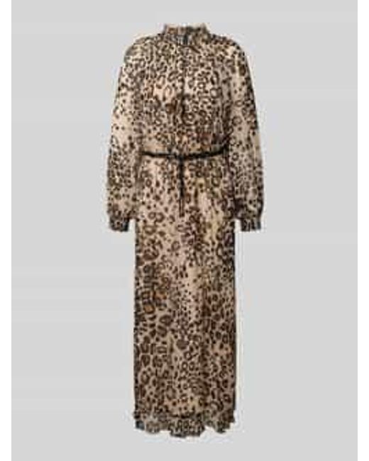 Marc Cain Midi-Jurk Van Pure Viscose in het Natural
