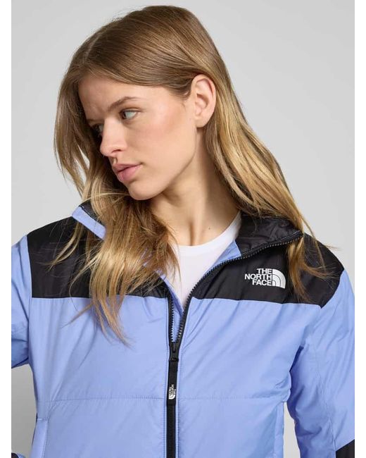 The North Face Blue Steppjacke mit Label-Print Modell 'GOSEI'