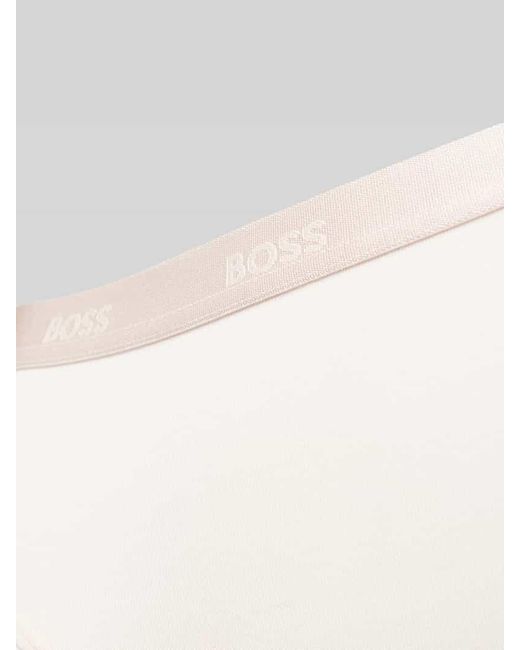 Boss White String Mit Elastischem Label-Bund
