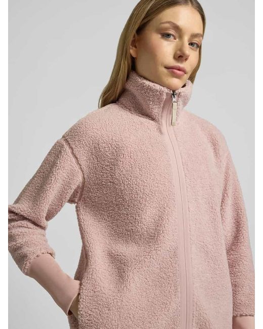 Didriksons Pink Fleecejacke mit Stehkragen Modell 'TOLA'
