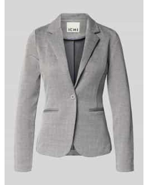 Ichi Blazer Met Reverskraag, Model 'Kate' in het Gray