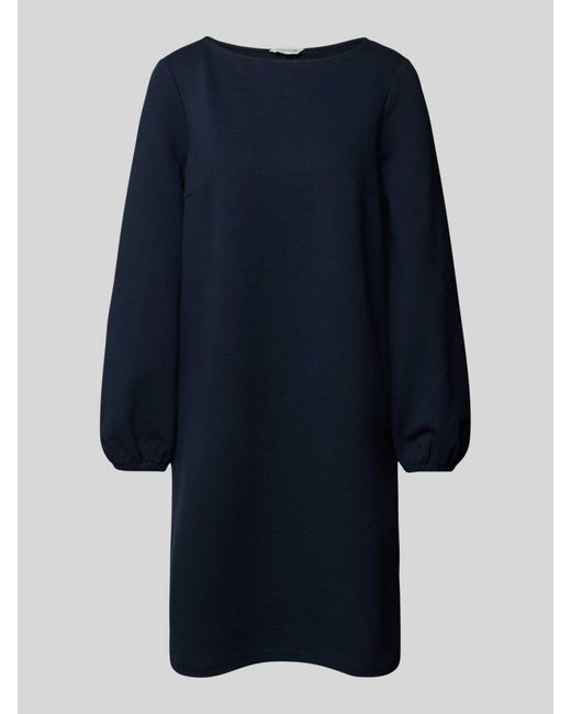 Tom Tailor Regular Fit Mini-jurk Met Lange Mouwen in het Blue