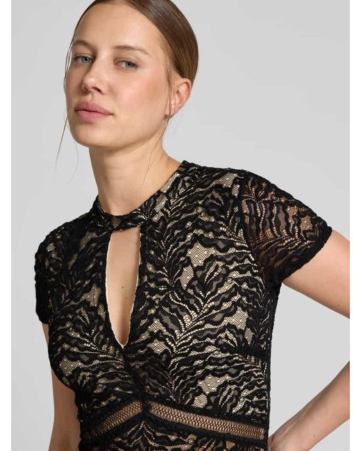 Guess Black T-Shirt mit Rundhalsausschnitt