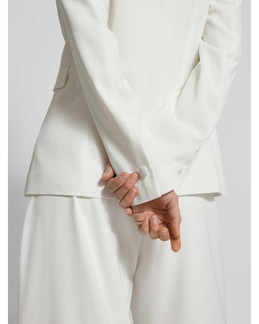 Swing Blazer Met Reverskraag in het White