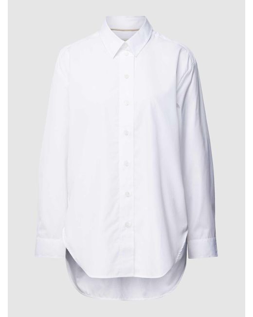 maerz muenchen Overhemdblouse Met Zijsplitten in het White