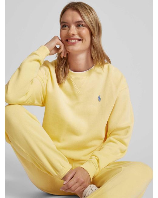Polo Ralph Lauren Sweatshirt mit Logo-Stitching in Yellow für Herren