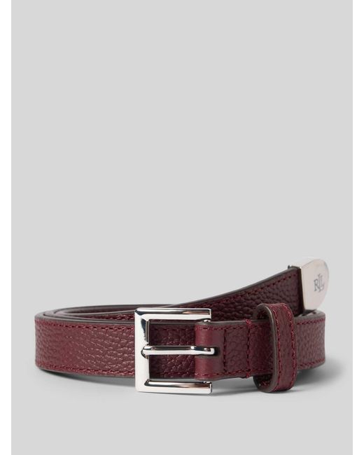 Ralph Lauren Riem Van Runderleer Met Doornsluiting in het Brown