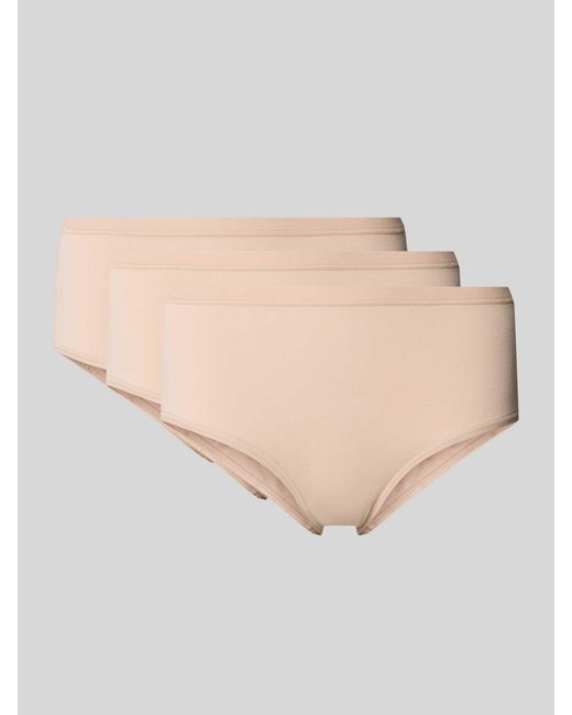 Sloggi Slip Met Labelprint in het Natural