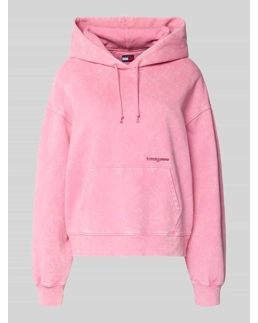Tommy Hilfiger Pink Regular Fit Hoodie aus Baumwoll-Mix