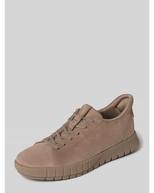 Geox Natural Sneaker mit Schnürung Modell 'FLEXTRIDE PLUS'