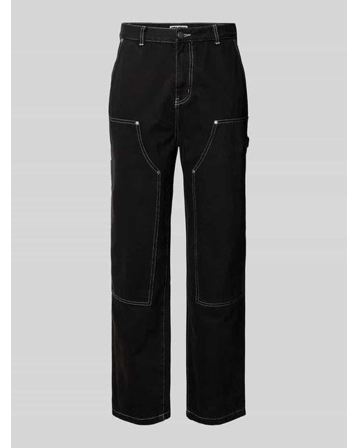 Review Regular Fit Jeans mit verstärktem Kniebereich in Black für Herren
